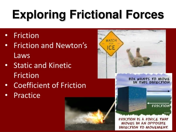 Exploring Frictional Forces