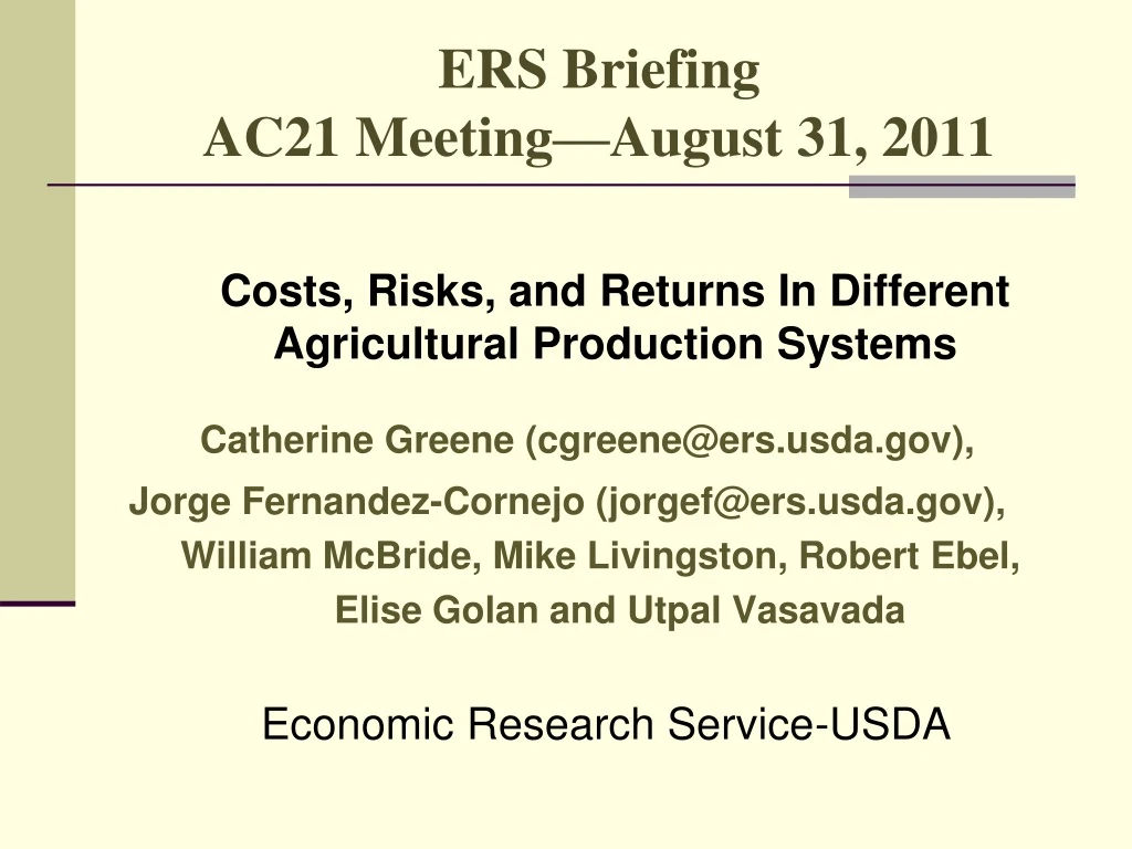 ers briefing ac21 meeting august 31 2011