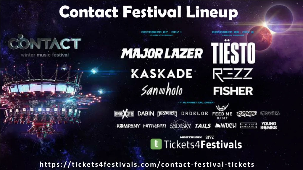 contact festival lineup
