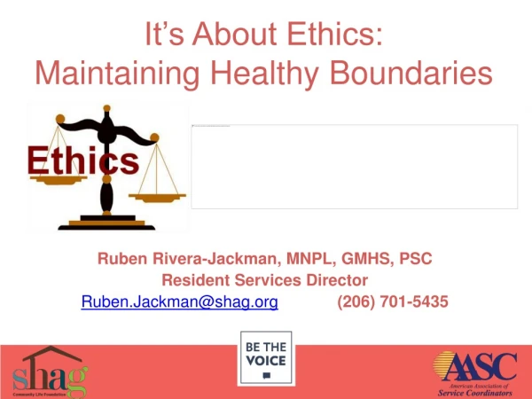 It’s About Ethics: Maintaining Healthy Boundaries