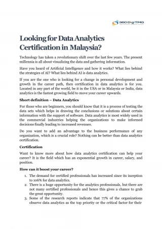 data analytics - slide 1