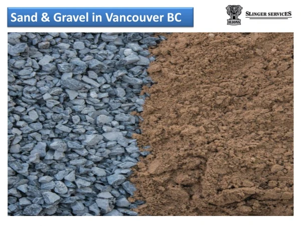 Sand & Gravel in Vancouver BC