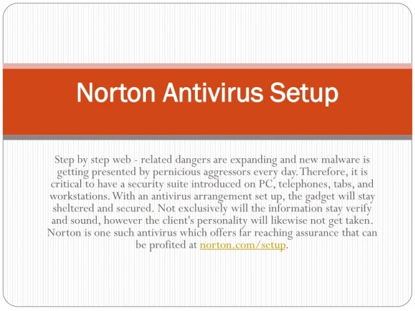 norton antivirus setup
