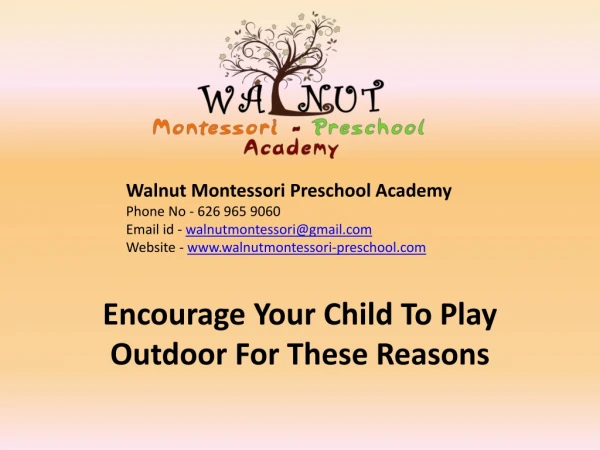 Encourage Your Child To Play Outdoor For These Reasons