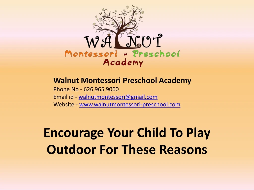 encourage your child to play outdoor for these reasons