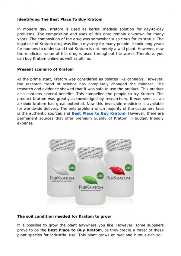 identifying the best place to buy kratom
