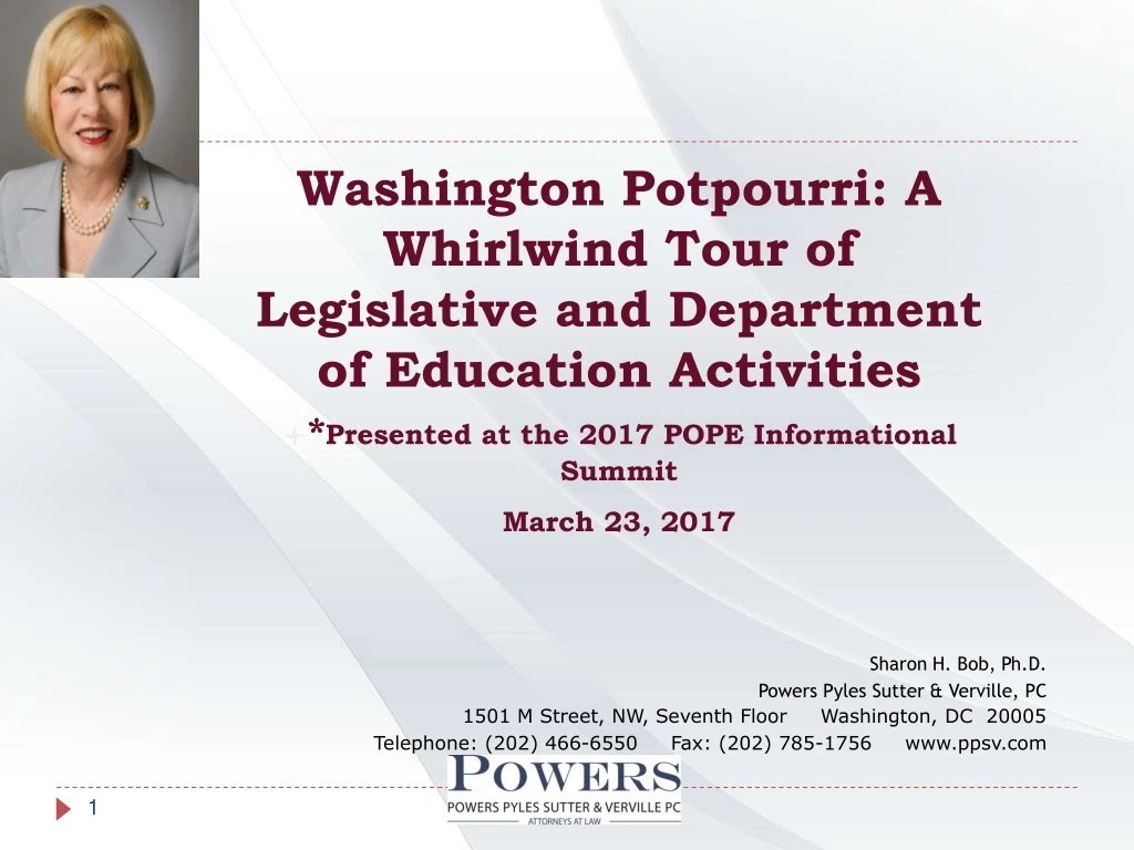 washington potpourri a whirlwind tour