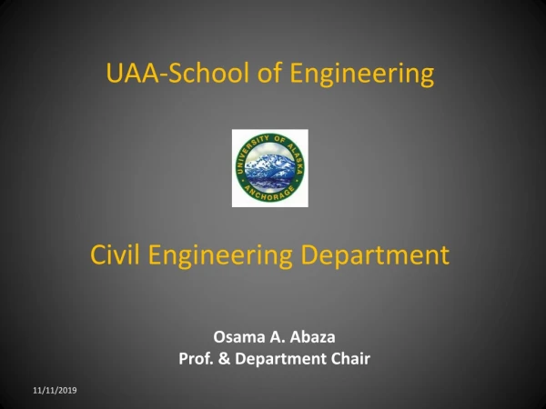 UAA-School of Engineering Civil Engineering Department