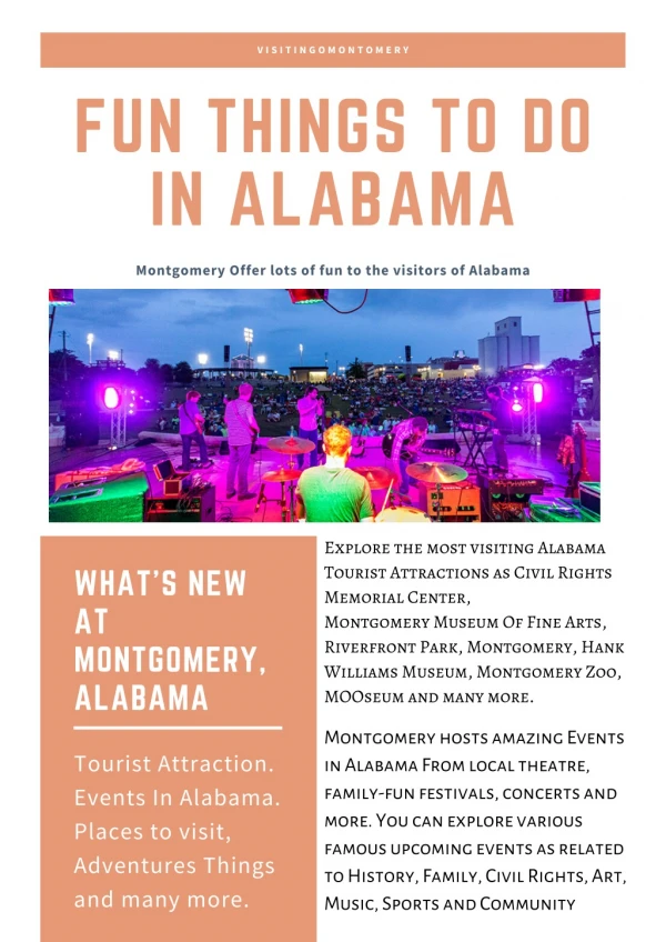 Explore Fun things to do in Alabama