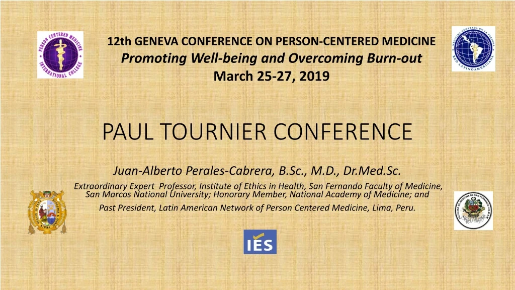 paul tournier conference