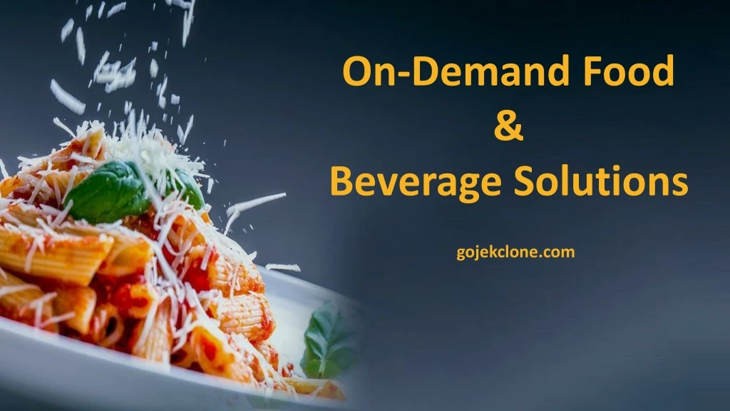 on demand food beverage solutions