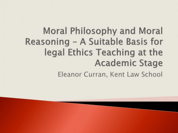 Eleanor Curran, Kent Law School