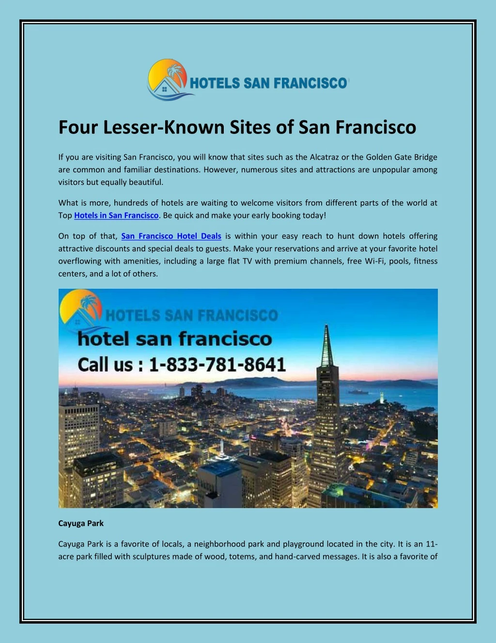 four lesser known sites of san francisco