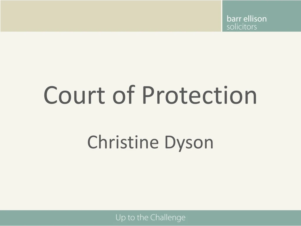 court of protection