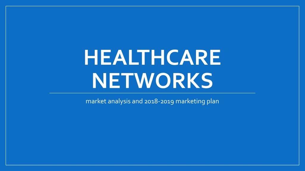healthcare networks
