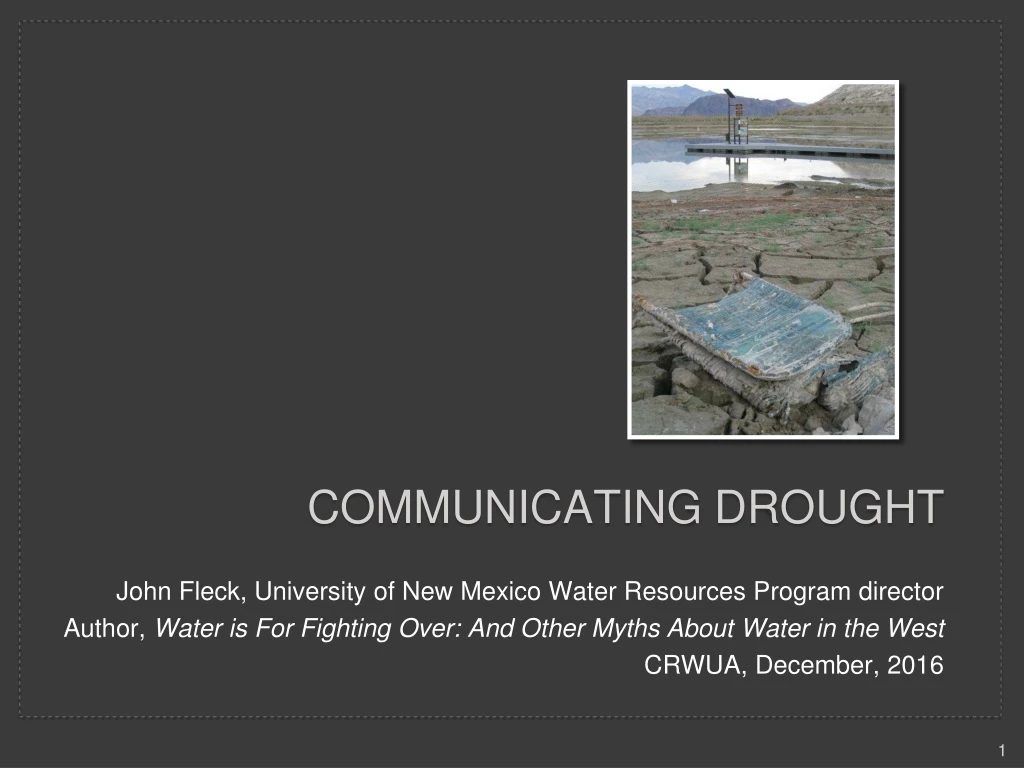 communicating drought