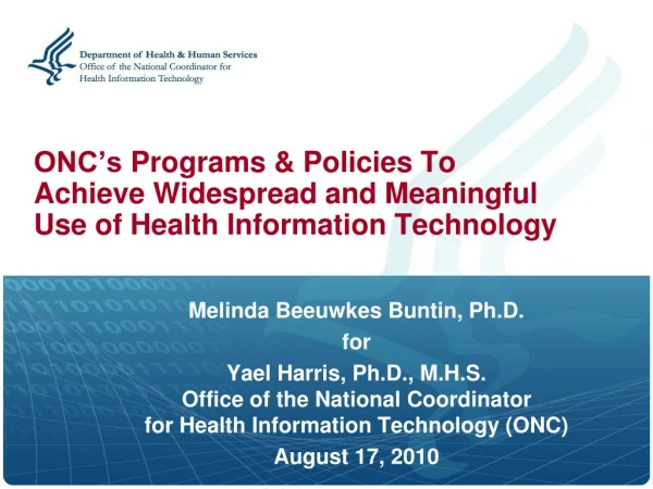 Melinda Beeuwkes Buntin, Ph.D. for