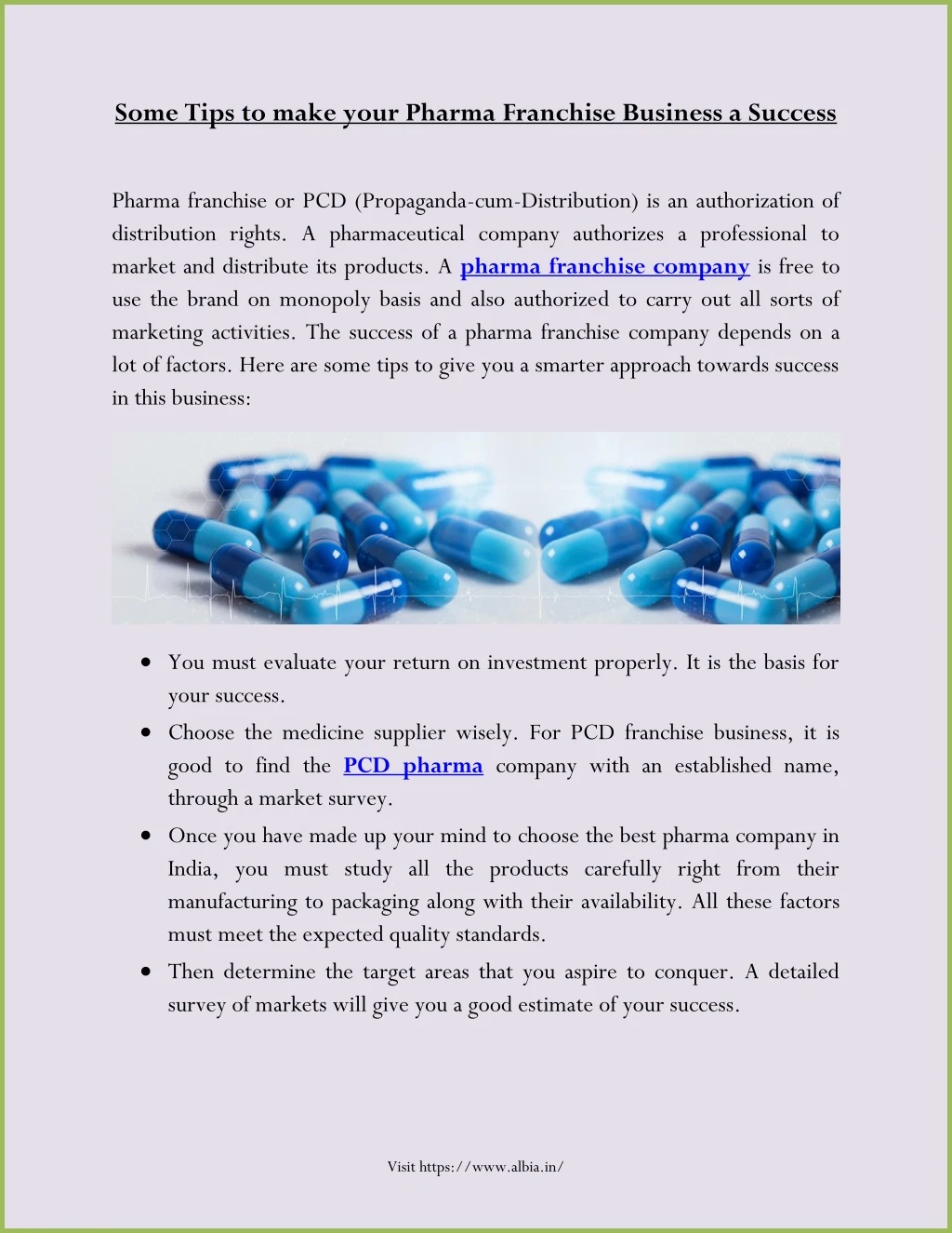 some tips to make your pharma franchise business