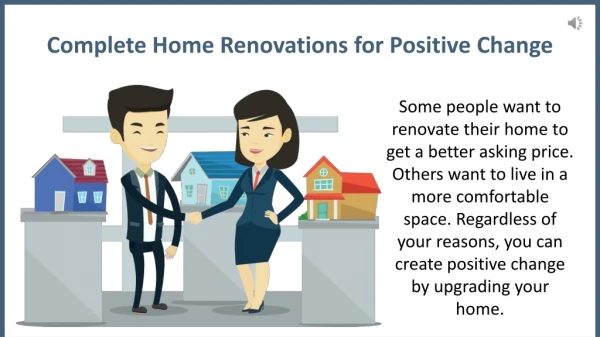 Complete Home Renovations for Positive Change