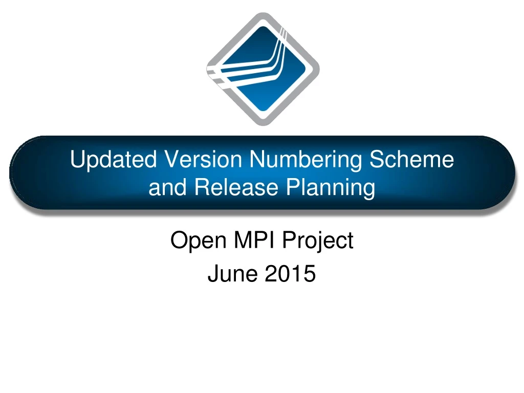 updated version numbering scheme and release planning