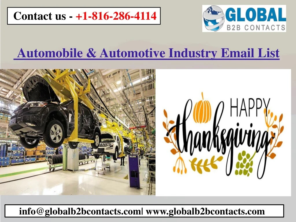 automobile automotive industry email list