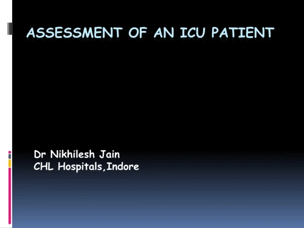 Assessment of an ICU patient