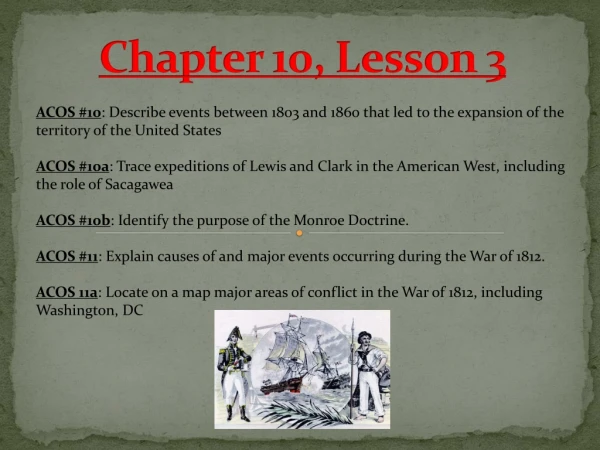 Chapter 10, Lesson 3