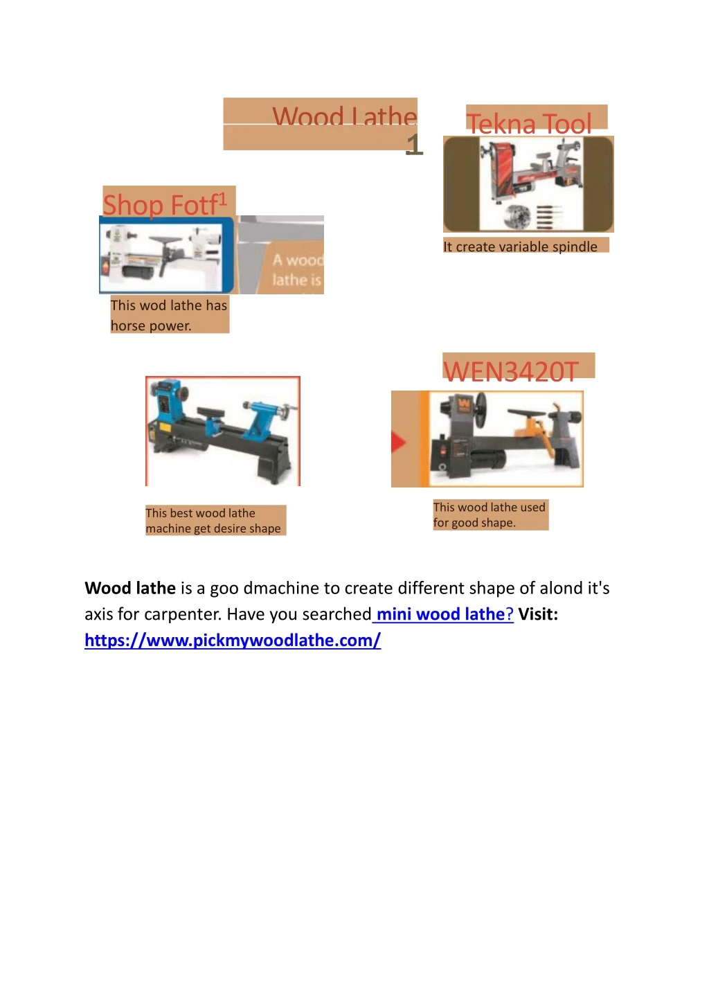 wood lathe