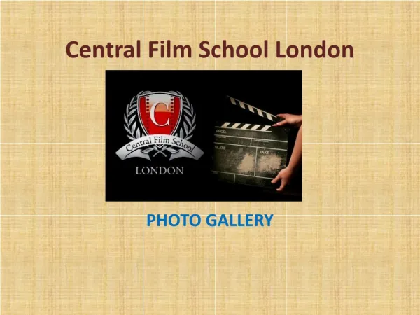 Central Film School London