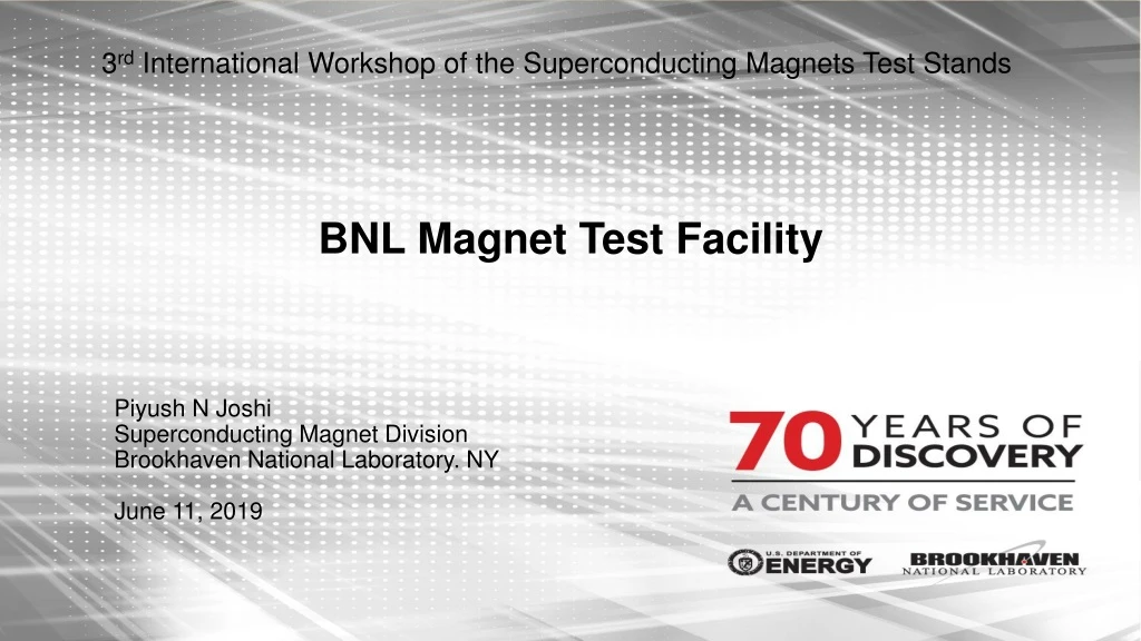bnl magnet test facility
