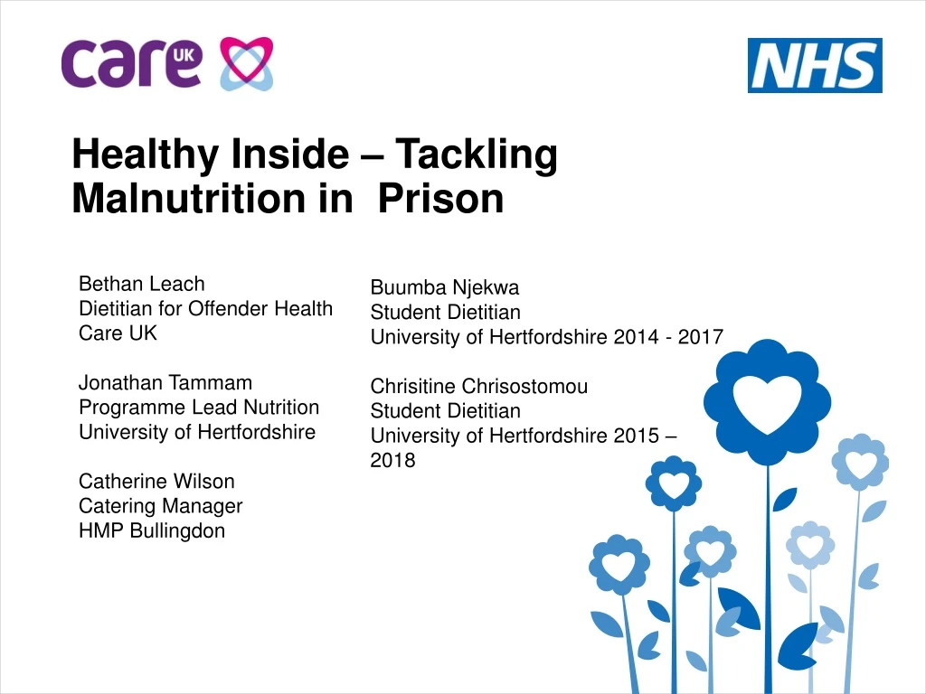 healthy inside tackling malnutrition in prison