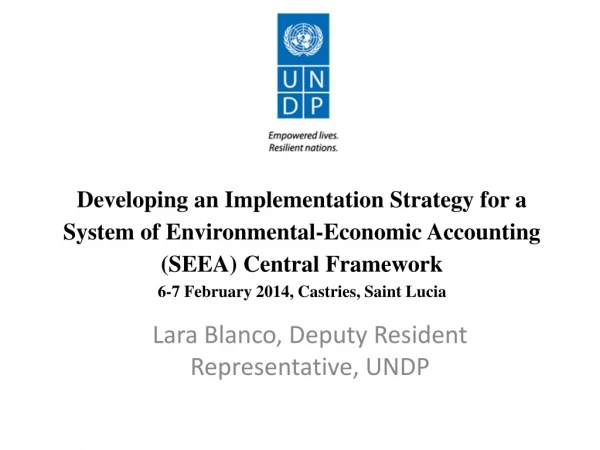 Lara Blanco, Deputy Resident Representative, UNDP