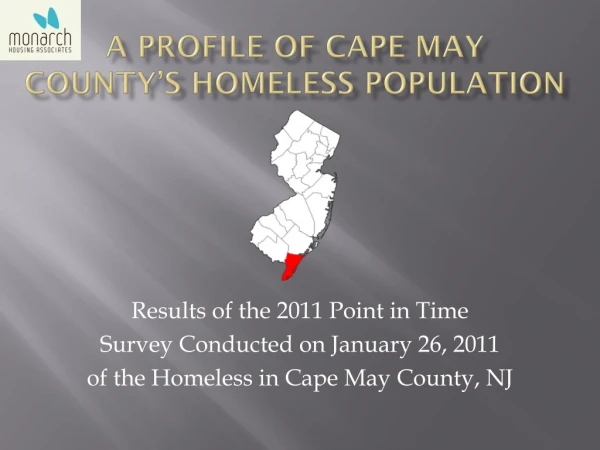 A Profile of cape may County’s Homeless Population