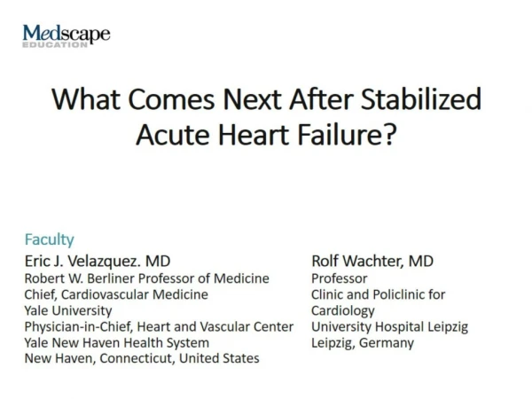 What Comes Next After Stabilized Acute Heart Failure?