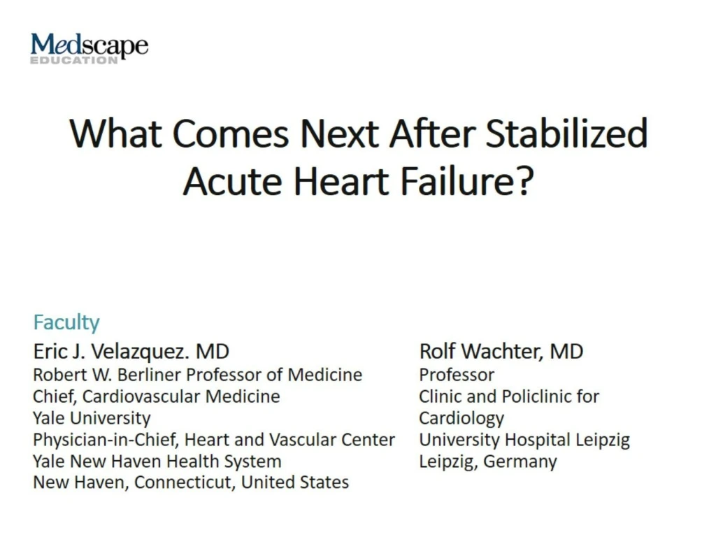 what comes next after stabilized acute heart failure
