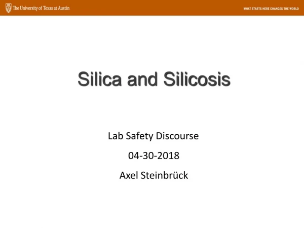 Silica and Silicosis