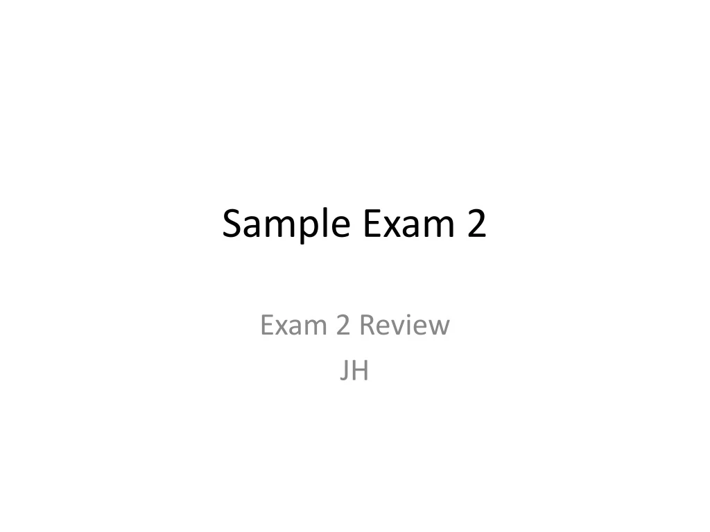 sample exam 2
