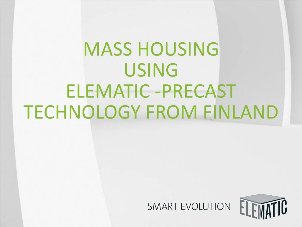 mass housing using elematic precast technology from finland