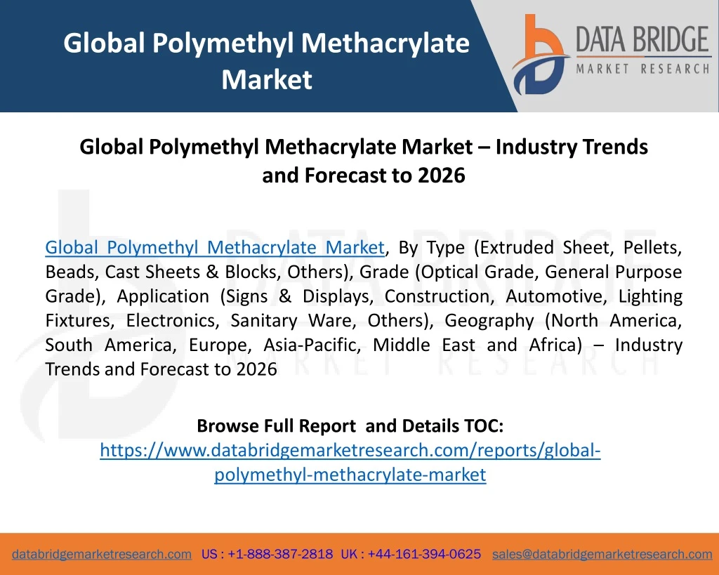 global polymethyl methacrylate market