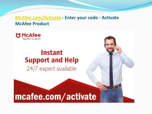 McAfee.com/Activate - Enter your code - Activate McAfee Product