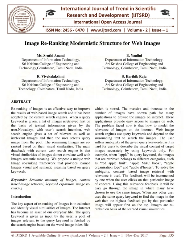 international journal of trend in scientific