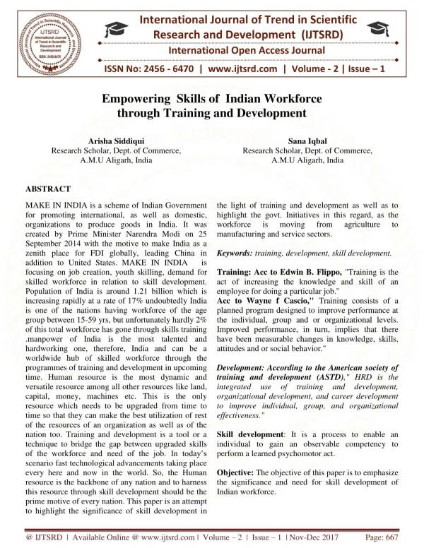 international journal of trend in scientific