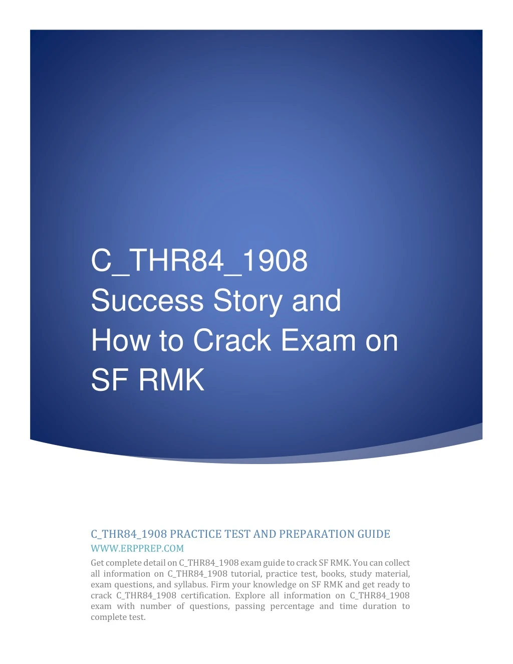 c thr84 1908 success story and how to crack exam