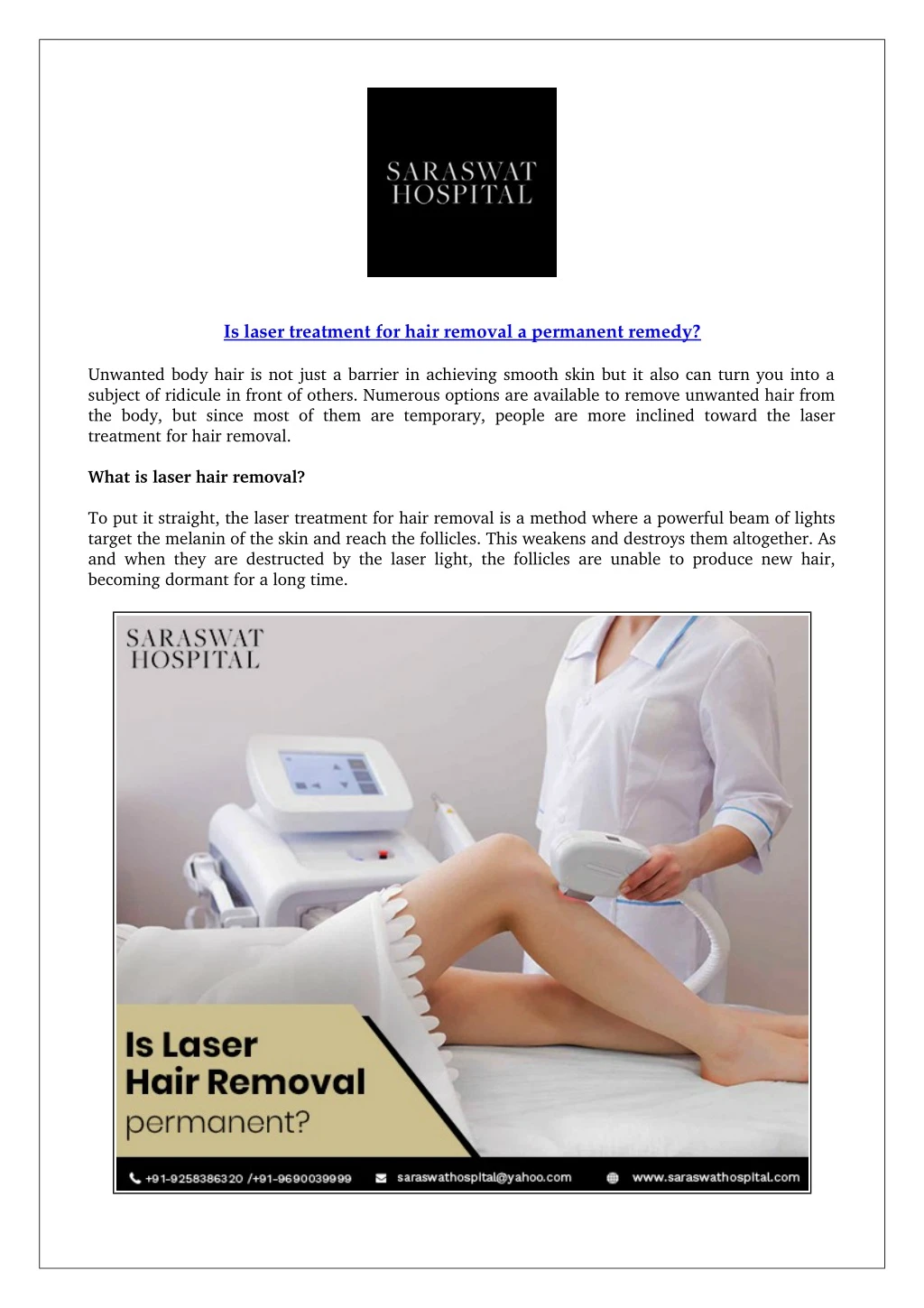 is laser treatment for hair removal a permanent