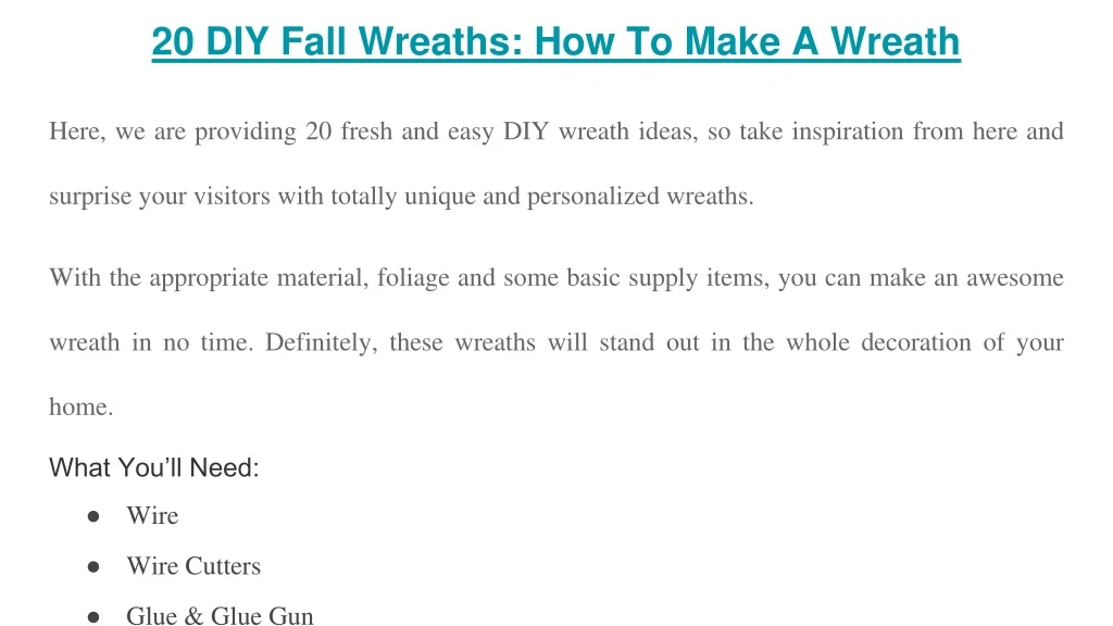 20 diy fall wreaths how to make a wreath