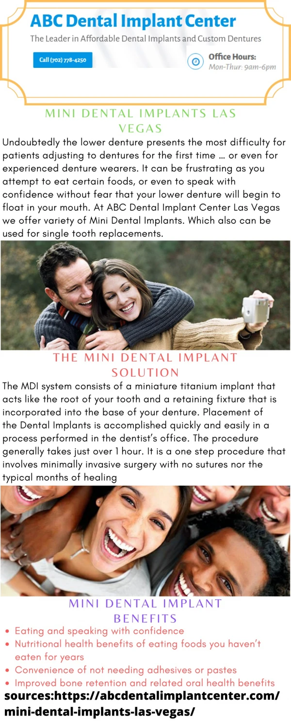 Mini Dental Implants Las Vegas