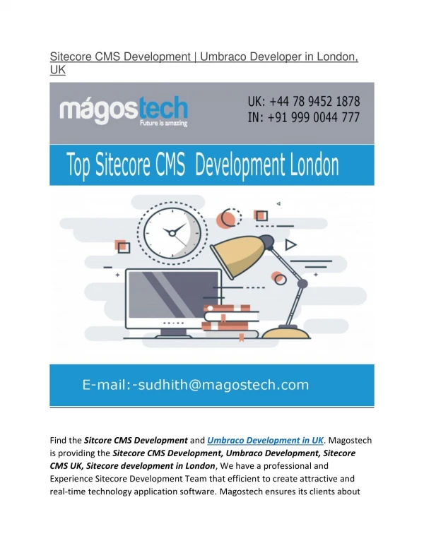 Sitecore CMS Development | Umbraco Developer in London, UK