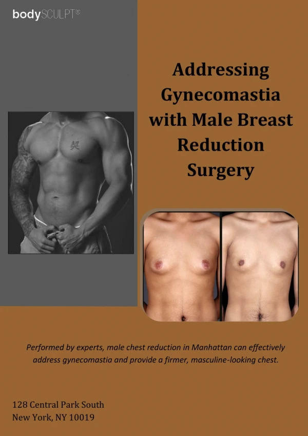 addressing gynecomastia with male breast