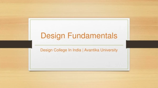 design fundamentals