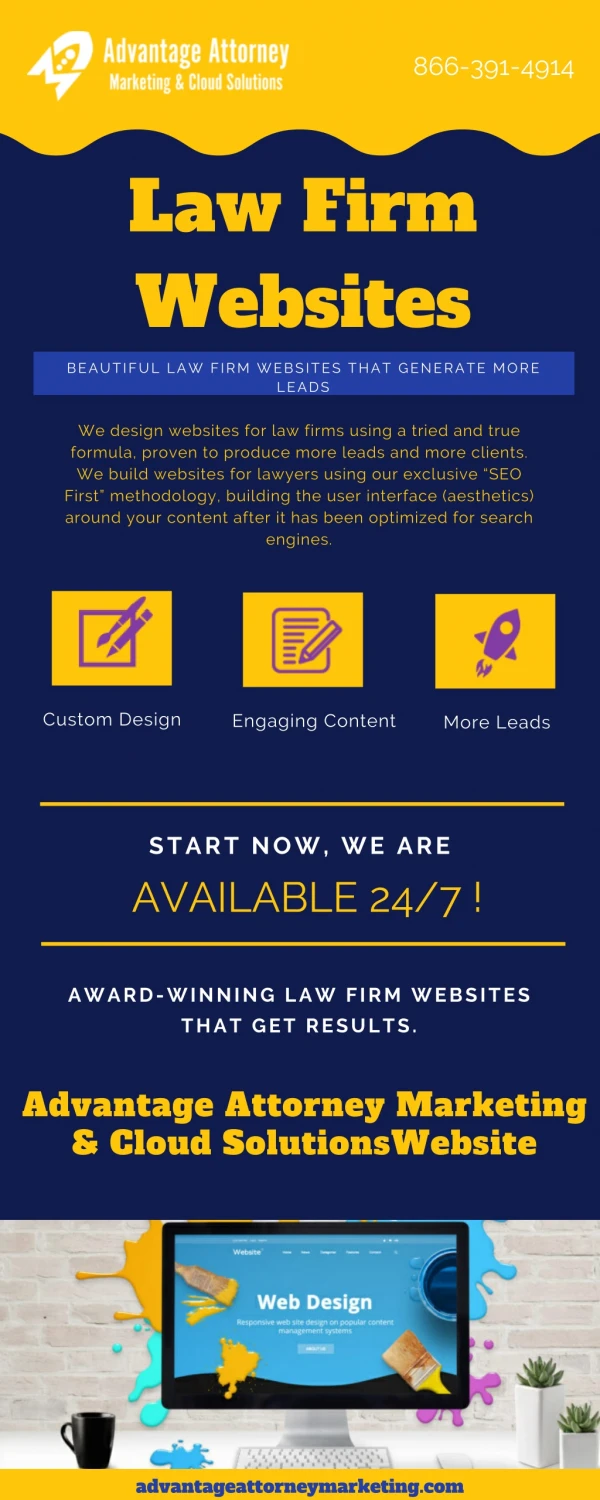 Law Firm Website Design - Advantage Attorney Marketing & Cloud Solutions